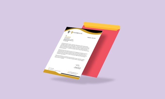 design a professional custom letterhead for your business