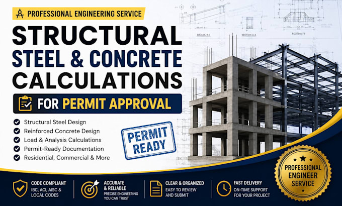 design structural calculation for permit approval and code compliance
