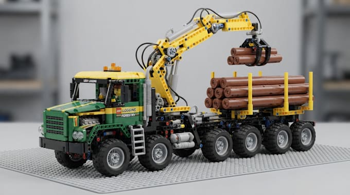 do custom 3d lego models, lego trucks, characters and PDF building instructions