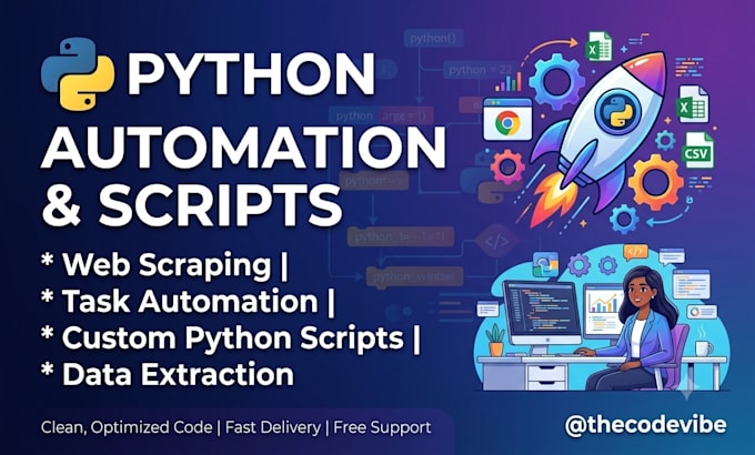 write custom python scripts for automation