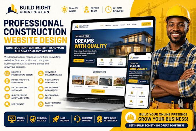 construction website contractor roofing plumbing website construction website