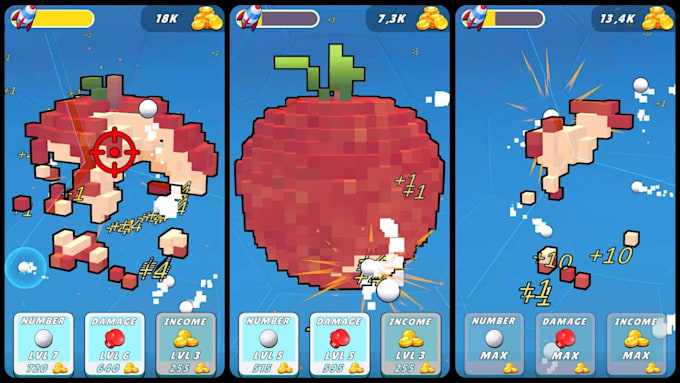 develop complete idle clicker mobile game for android and ios
