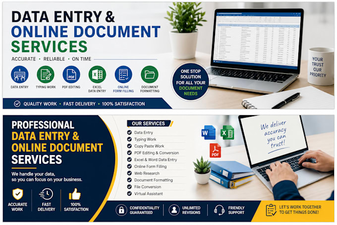 do data entry and online document work