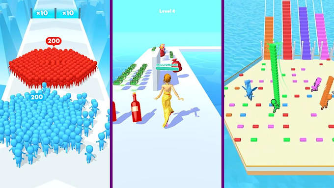 develop hypercasual game for mobile, web and pc