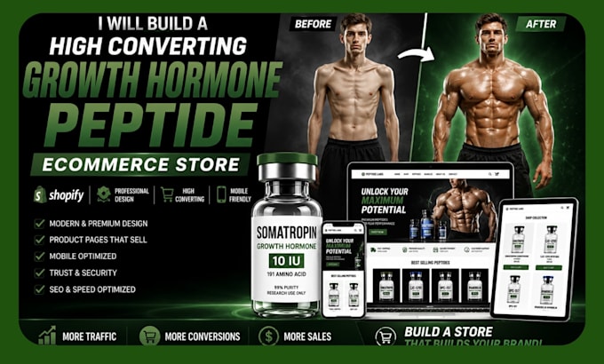 build a high converting growth hormone peptide ecommerce store