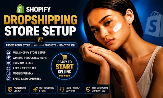 setup shopify dropshipping design shopify website design shopify store design