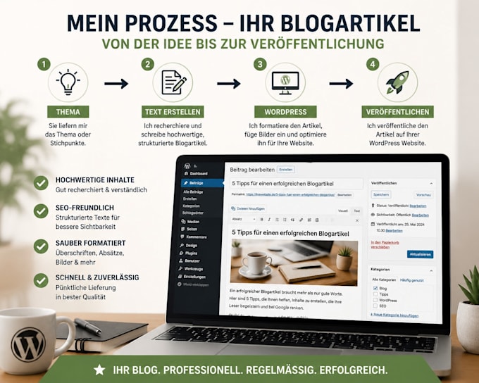 5 bis 30 blogartikel in wordpress schreiben und veroeffentlichen