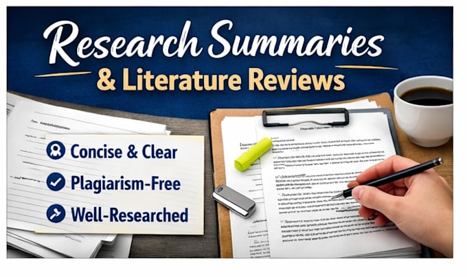 write handwritten notes, article reviews, typewriting