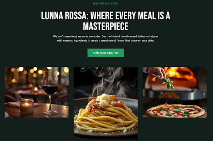 design a premium wordpress website for restaurant