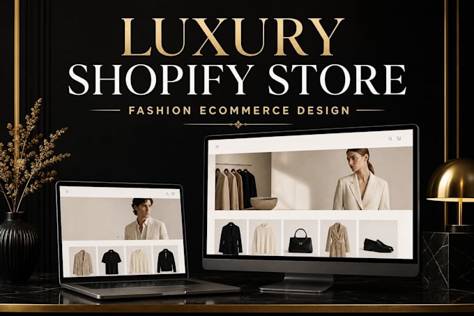 design a luxury shopify store, shopify fashion store or shopify clothing store