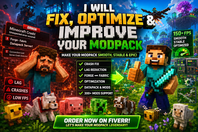 create fix optimize modpack minecraft forge cobblemon palworld server setup menu
