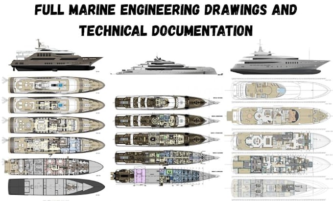 create marine engineering drawings and technical documentation