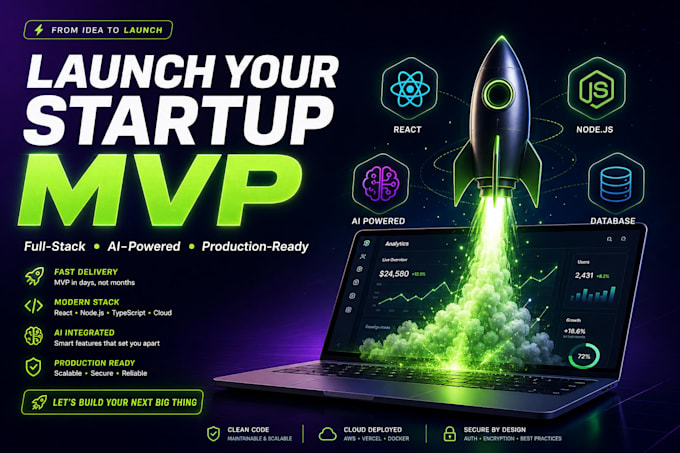build your custom mvp or end to end project