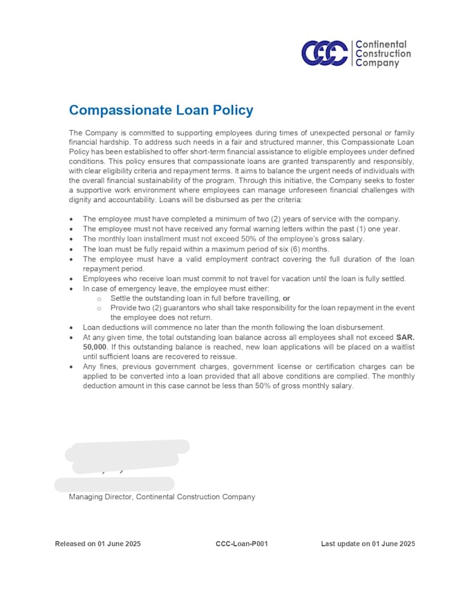 draft policy, create application and design work flow