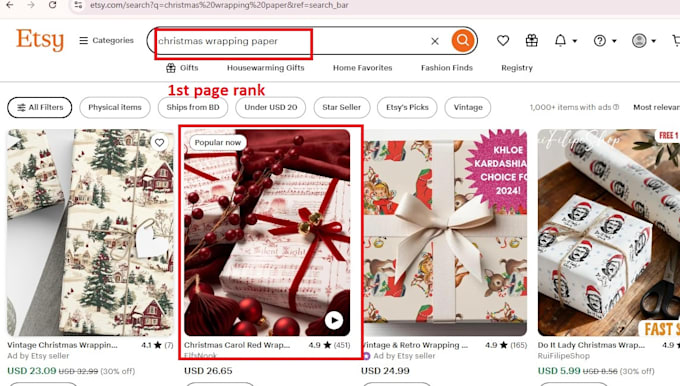 boost your etsy product SEO for 1st page ranking
