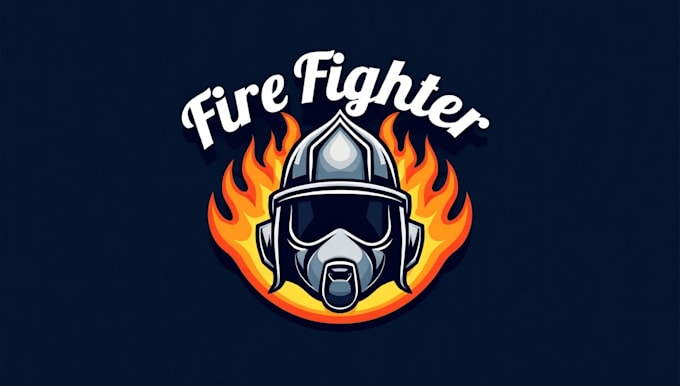 design a fire fighter department logo for your brand