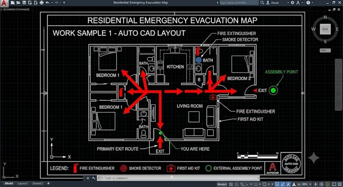 design professional emergency evacuation maps