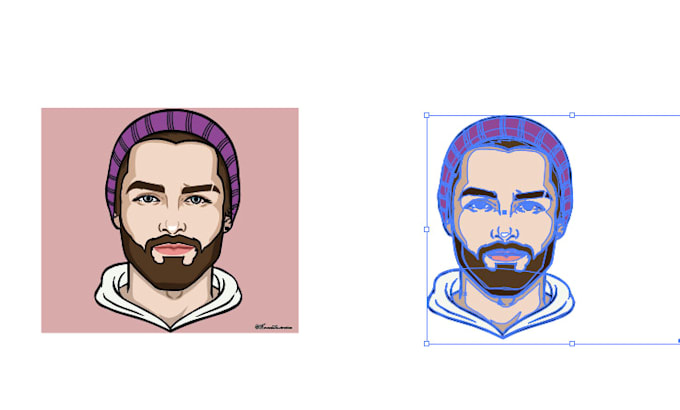 do manual vector tracing art or illustration