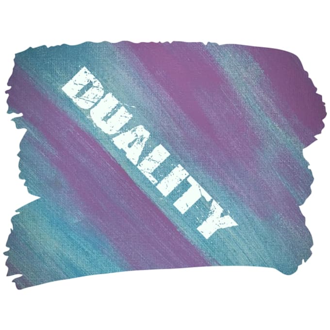 create artistic and unique logo on custom hand painted background
