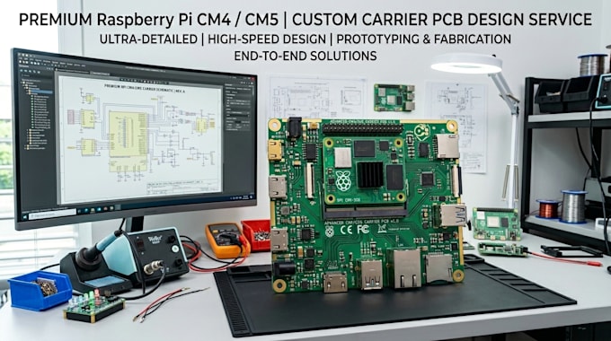 design raspberry pi cm4 cm5 compute module carrier pcb custom board