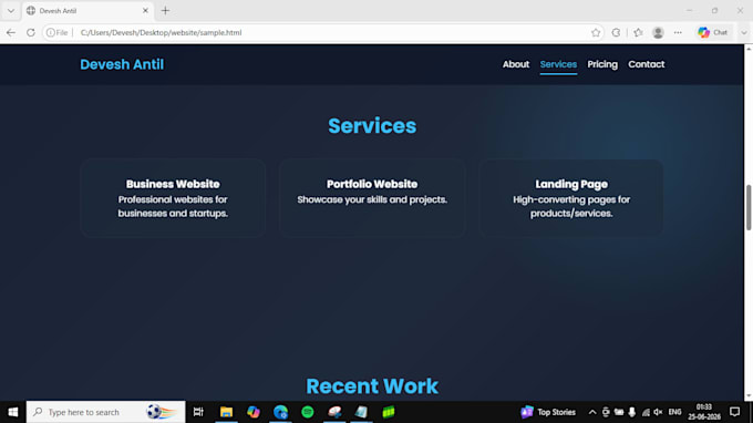 build a modern responsive website using HTML CSS javascript