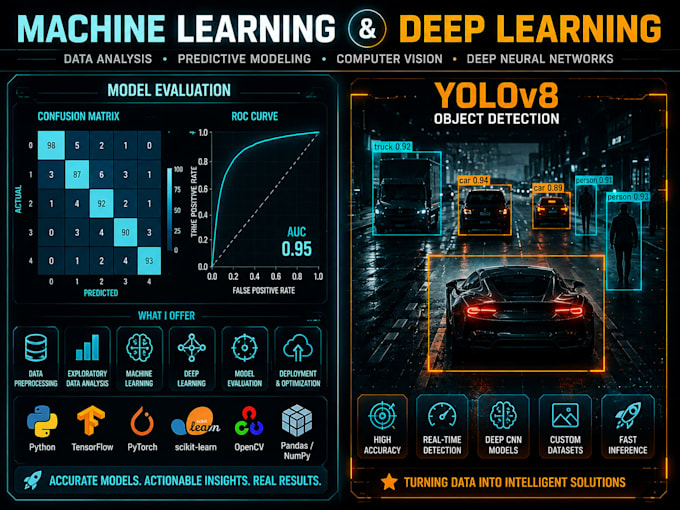 do machine learning, deep learning, data science, model deployment and mlops