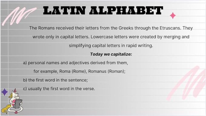 provide premium latin grammar and alphabet visual flashcards
