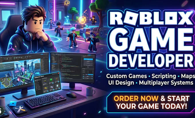 be your roblox developer for custom game development, scripting and maps
