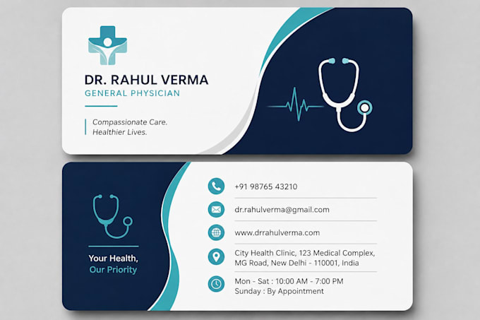 design unique and creative business card design for you