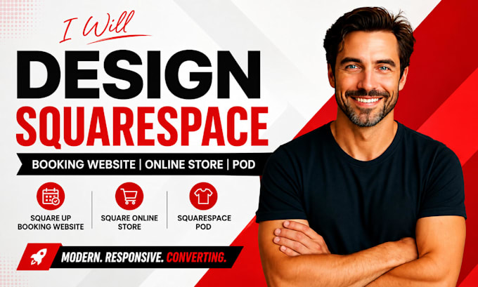 design square up booking website, square online store, squarespace pod website