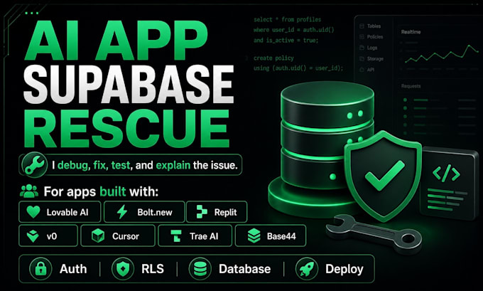 be your supabase developer and fix authentication rls bugs in lovable