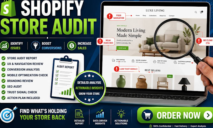 audit your store and identify why you are not getting sales