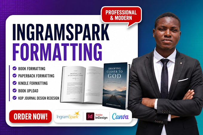 ingramspark formatting ebook formatting paperback formatting kdp journal design