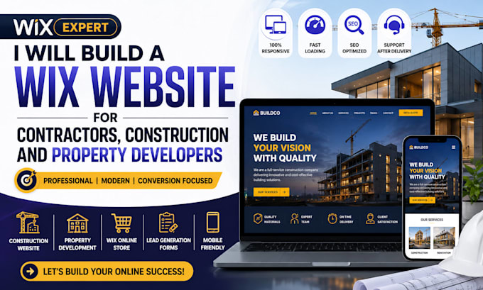 wix online store construction wix website property development website contracto