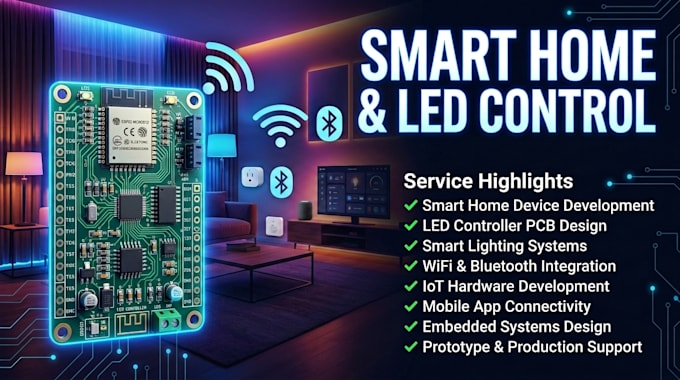 develop smart home lighting, led control and iot devices