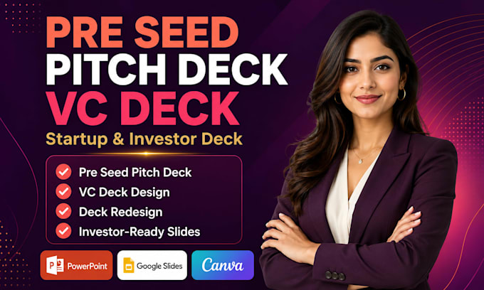 redesign pre seed pitch deck vc feedback redesign deck startups deck