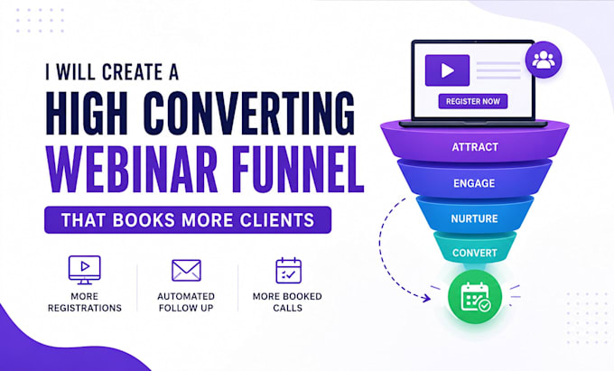 create a high converting webinar funnel that books more clients