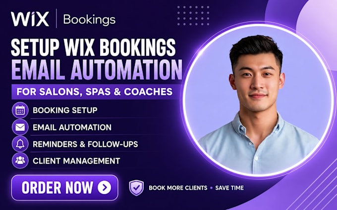 setup wix booking email automation for salons spa and coaches