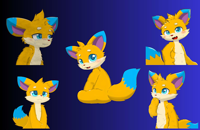 create furry telegram stickers and discord emotes for your fursona