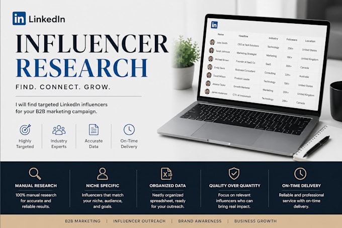 find linkedin influencers for your b2b marketing campaign