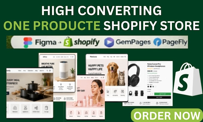 design a high converting one product shopify store