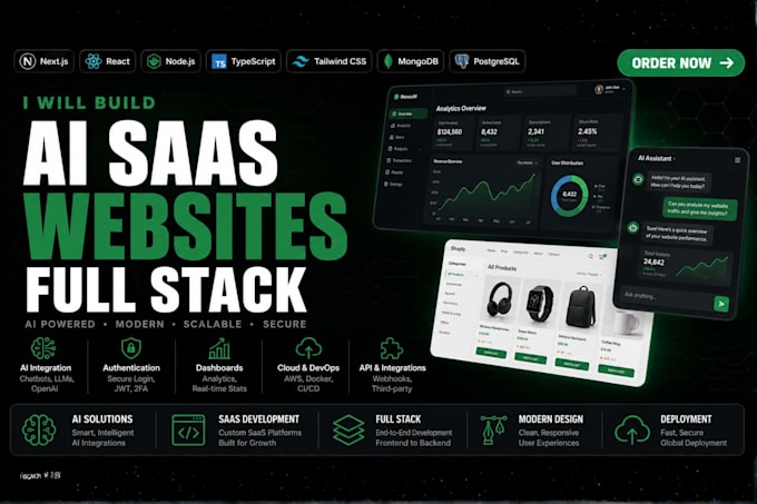 build saas, website and full stack software as ai app dev