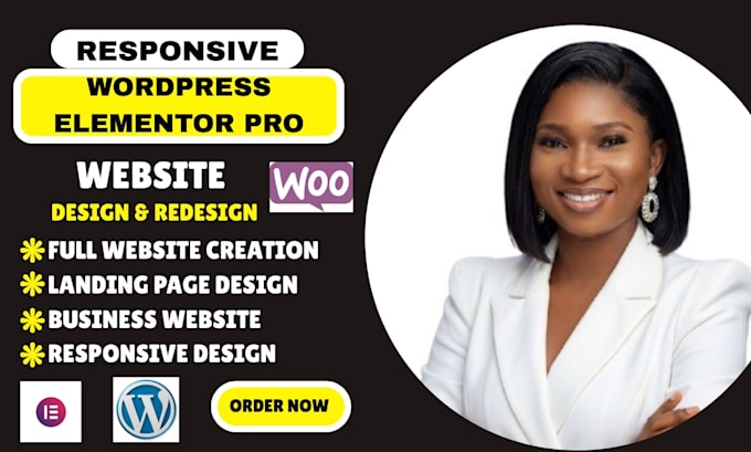 design an elementor landing page or sales page