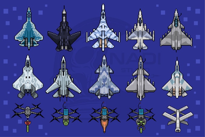 create custom pixel art elements and objects