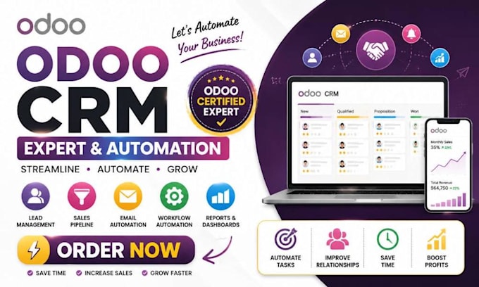 setup odoo website crm and lead generation automation