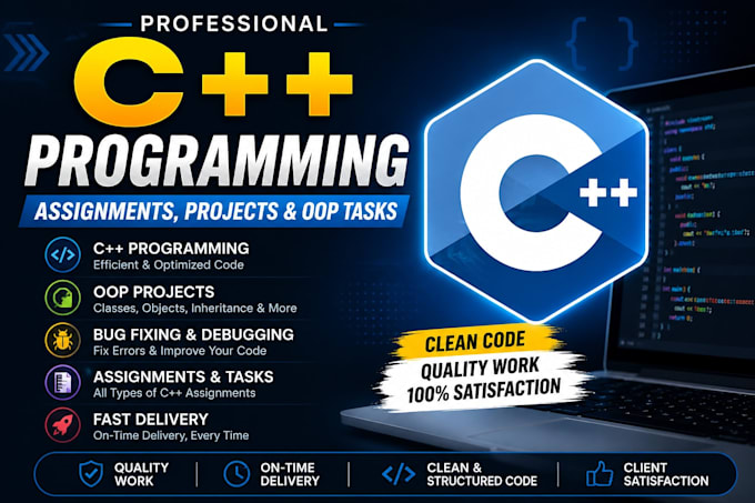 do cplusplus programming assignments, projects, and oop task