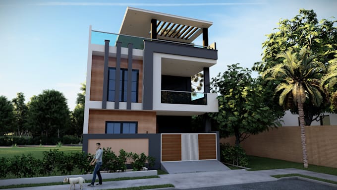 do interior exterior architectural 3d bim modeling rendering