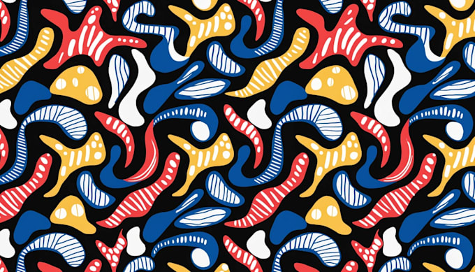 create seamless pattern design and textile print design