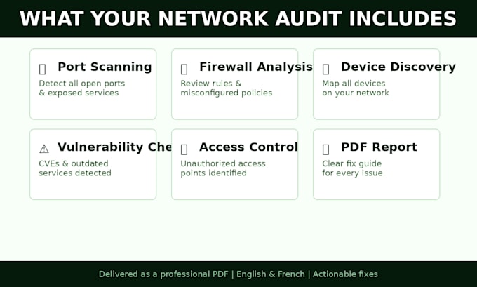 audit your network security and deliver a professional report