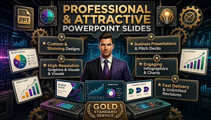 design professional power point design slides for you